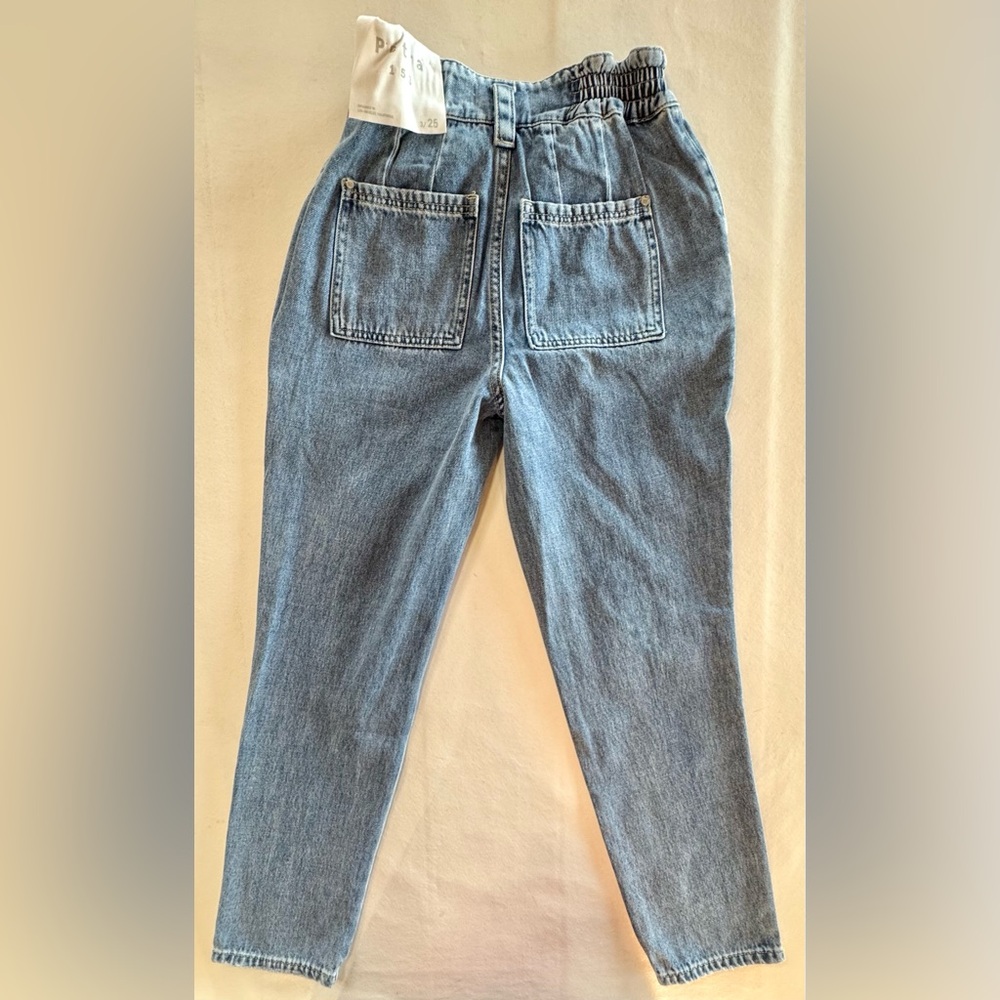 NWT PETRA153 High-Rise Paper-Bag Retro Jeans 100% Cotton (3/25) - Picture 5 of 16
